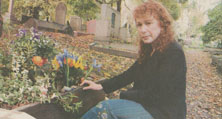 Erica by Jerry's grave